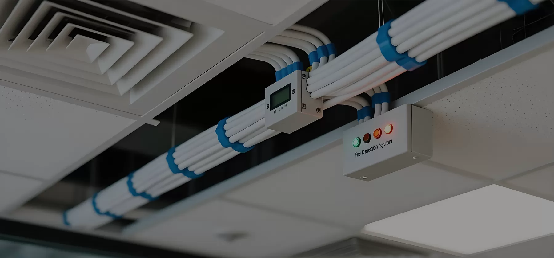 Sistema de Detecção de Incêndio cabeamento