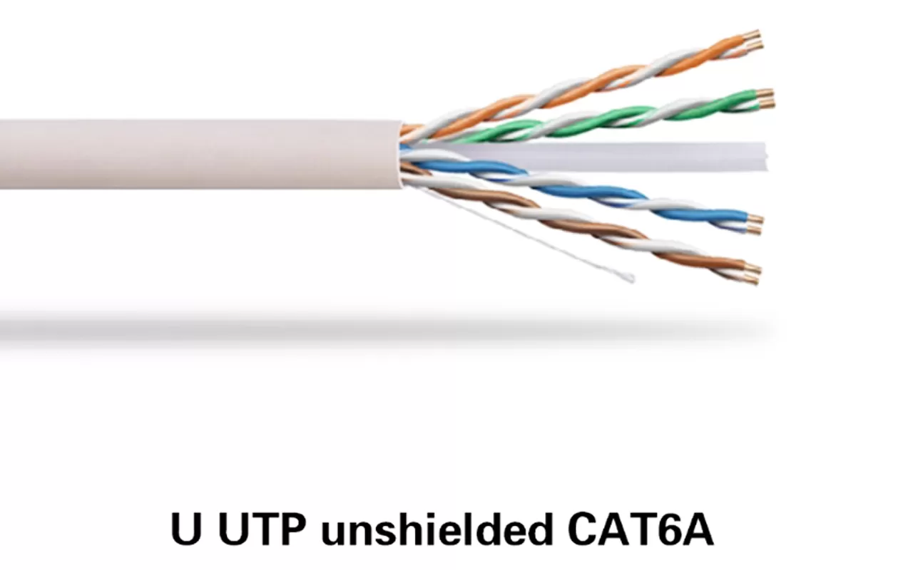 Cabo de Lan CAT6A não blindado UTP
